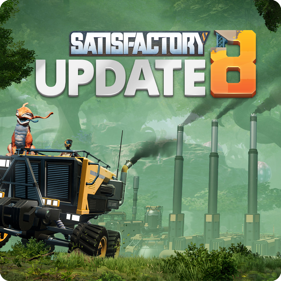 A image of Satisfactory with there logo.